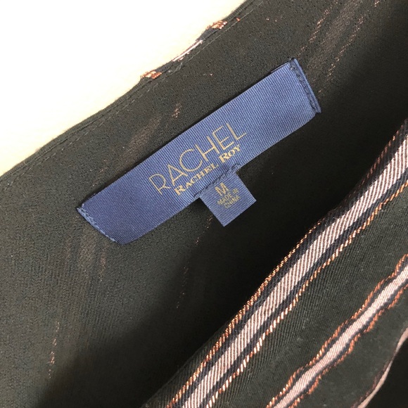 Rachel Roy rose gold stripes blouse tank top - Picture 3 of 5